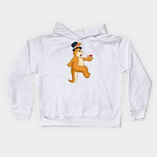 Kangaroo Groom Cylinder Wedding Kids Hoodie